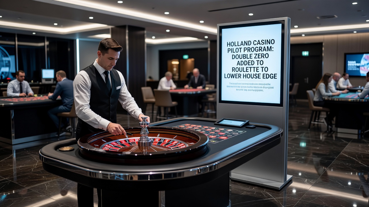 Roulette wiel met dubbele nul aanpassing in casino